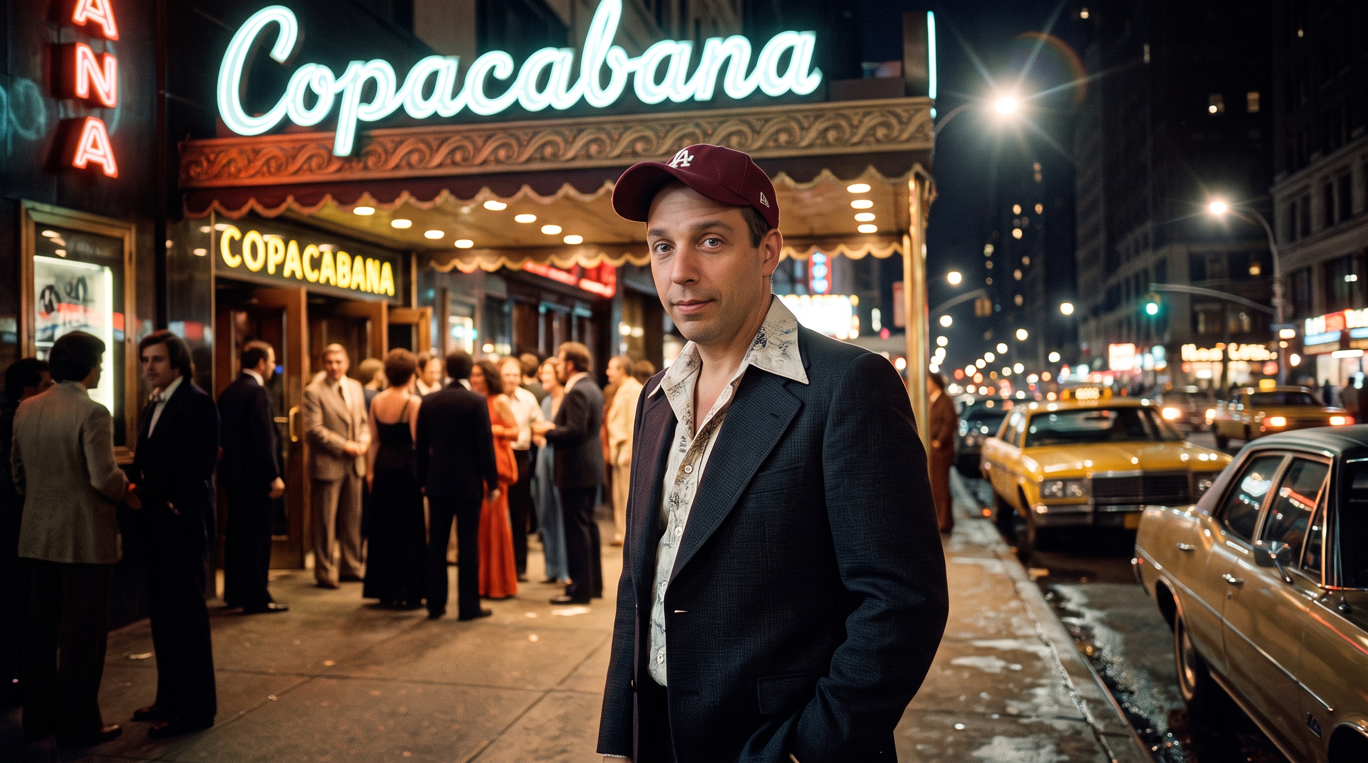 Jeanviet au Copacabana, années 1970, image générée dans le style du film Goodfellas