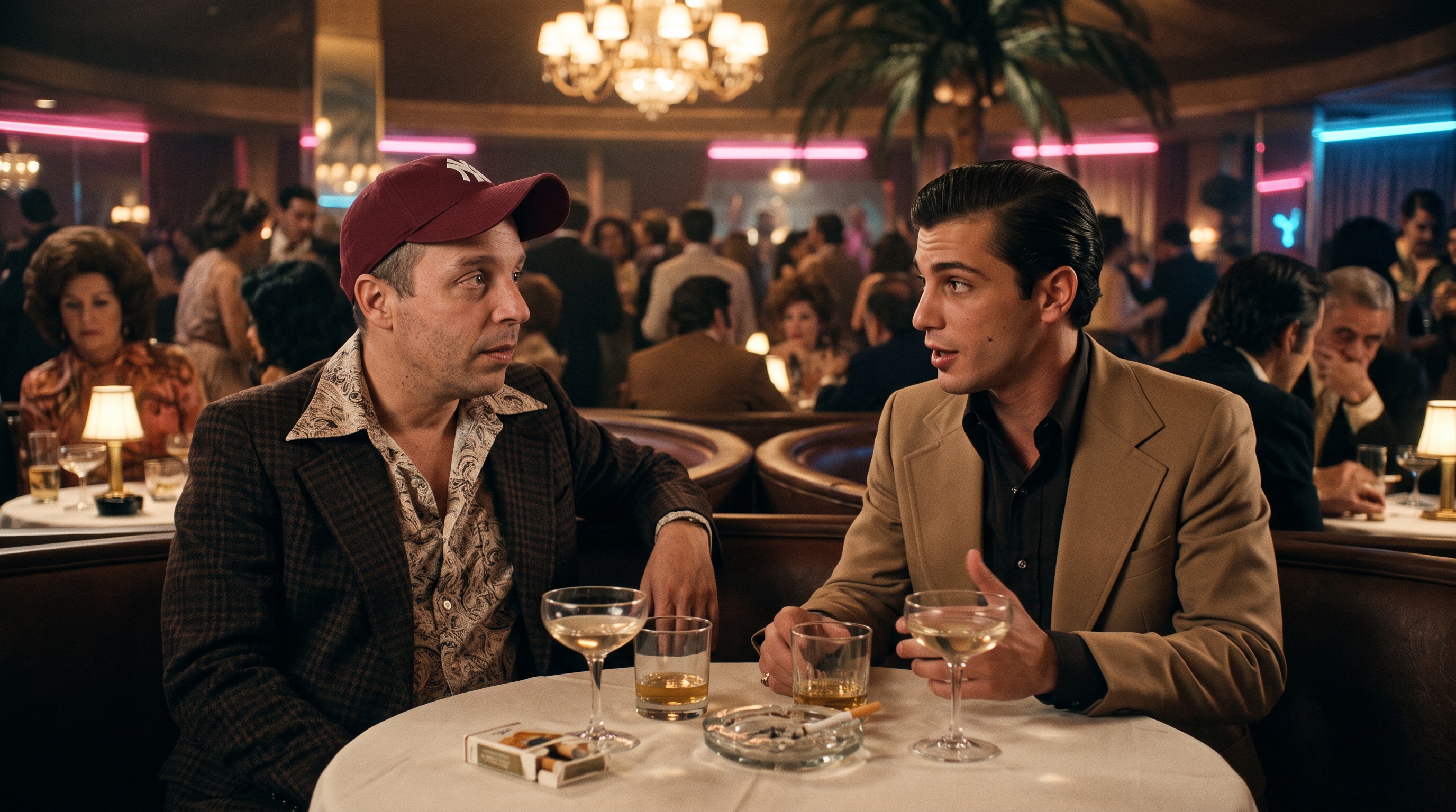 Jeanviet à la table du Copacabana, avec Henry