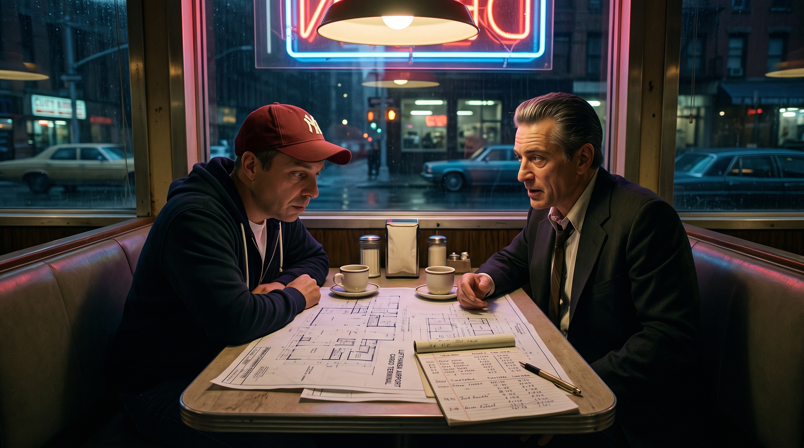 Jeanviet au Diner avec Jimmy, plans de la Lufthansa