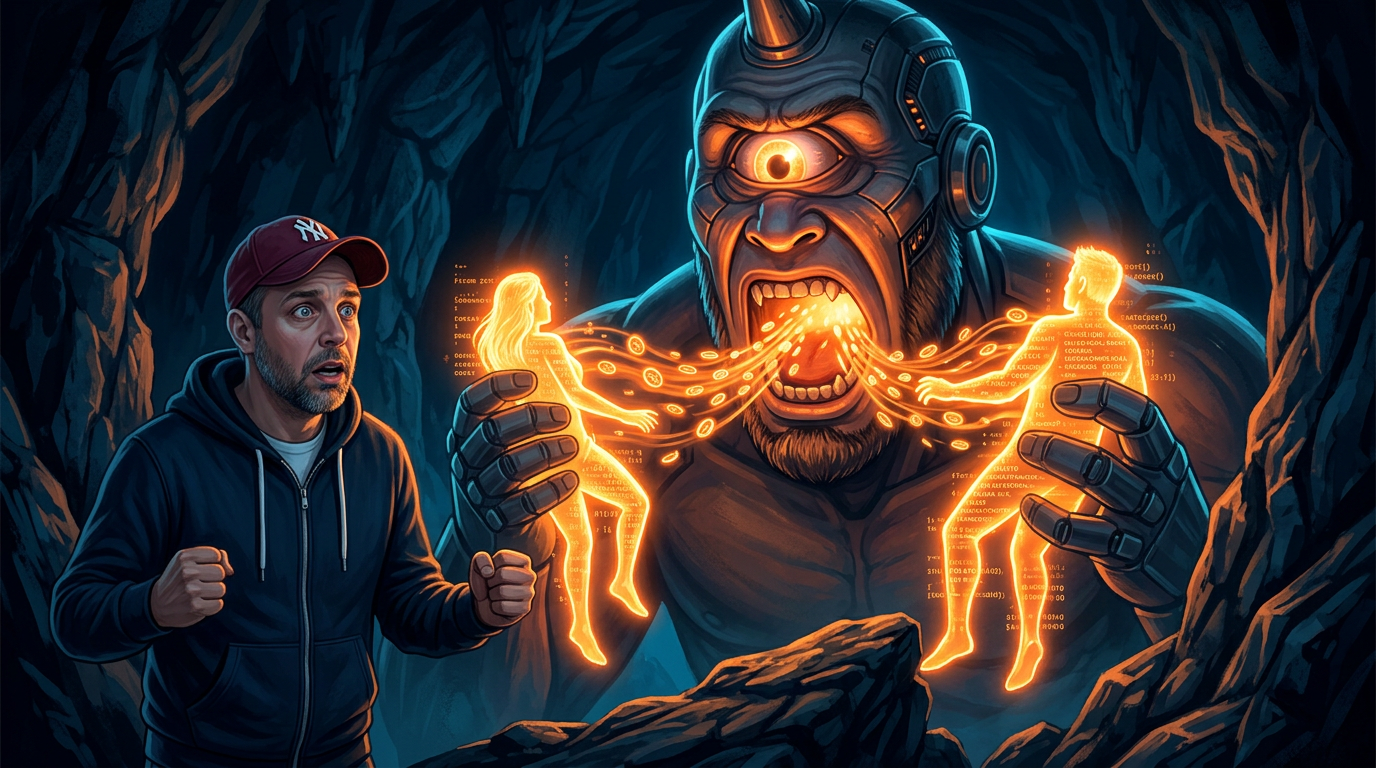The Cyclops devours creators credits